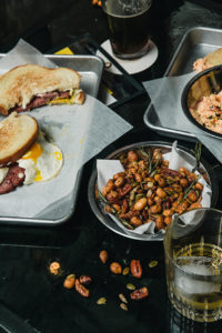 Beer and bar food with whiskey at Bobby's Garage in Nashville TN